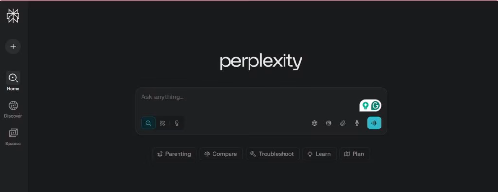 Perplexity AI providing quick research answers for students
